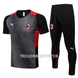 AC Milan Suits Tränings tröjor 22/23 Gråsvart AC Milan Suits Tränings tröjor 22/23 Gråsvart