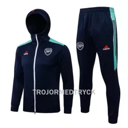 Arsenal Träningsjacka Hoodie-dräkt 22/23 Blå Arsenal Träningsjacka Hoodie-dräkt 22/23 Blå