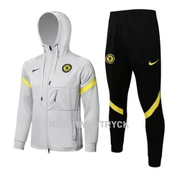 Chelsea Träningsjacka Hoodie-dräkt 22/23 Ljusgrå Chelsea Träningsjacka Hoodie-dräkt 22/23 Ljusgrå