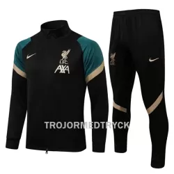 Liverpool Träningsjacka kostymer Barn 22/23 Svart grön Liverpool Träningsjacka kostymer Barn 22/23 Svart grön