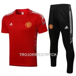 Manchester United Suits Champions League Tränings tröjor 22/23 Röd vit Manchester United Suits Champions League Tränings tröjor 22/23 Röd vit