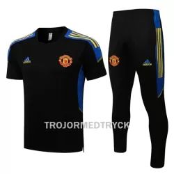 Manchester United Suits Champions League Tränings tröjor 22/23 Svart gul Manchester United Suits Champions League Tränings tröjor 22/23 Svart gul