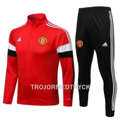 Manchester United Träningsjacka kostymer 22/23 Röd vit Manchester United Träningsjacka kostymer 22/23 Röd vit