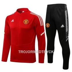 Manchester United Träningsjacka kostymer Barn 22/23 Röd vit Manchester United Träningsjacka kostymer Barn 22/23 Röd vit