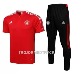Manchester United Träningspolo 22/23 Röd vit Manchester United Träningspolo 22/23 Röd vit