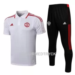 Manchester United Träningspolo 22/23 Vit Röd Vit Manchester United Träningspolo 22/23 Vit Röd Vit