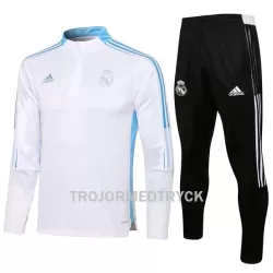Real Madrid Träningsträningsoverall Quarter-Zip Barn 22/23 Vit Real Madrid Träningsträningsoverall Quarter-Zip Barn 22/23 Vit