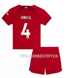 Liverpool Virgil 4 Fotbollströja Barn Hemma 22/23 Liverpool Virgil 4 Fotbollströja Barn Hemma 22/23
