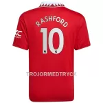 Manchester United Rashford 10 Fotbollströja Hemma 22/23