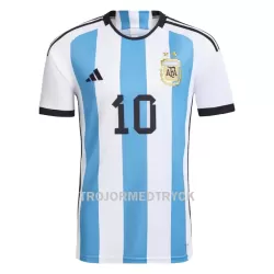 Argentina Messi 10 VM 2022 Fotbollströja Hemma