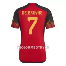 Belgien De Bruyne 7 VM 2022 Fotbollströja Hemma Belgien De Bruyne 7 VM 2022 Fotbollströja Hemma