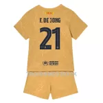 FC Barcelona Frenkie de Jong 21 Fotbollströja Barn Borta 22/23