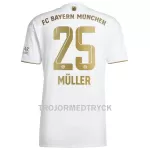 FC Bayern München Müller 25 Fotbollströja Borta 22/23