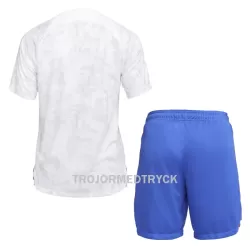 Frankrike VM 2022 Fotbollströja Barn Borta