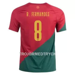 Portugal Bruno Fernandes 8 VM 2022 Fotbollströja Hemma Portugal Bruno Fernandes 8 VM 2022 Fotbollströja Hemma