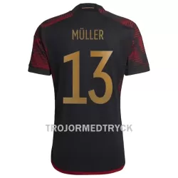 Tyskland Müller 13 VM 2022 Fotbollströja Borta Tyskland Müller 13 VM 2022 Fotbollströja Borta
