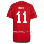 Wales Bale 11 VM 2022 Fotbollströja Hemma