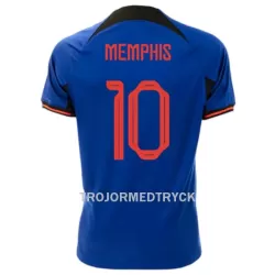 Holland Memphis 10 VM 2022 Fotbollströja Borta Holland Memphis 10 VM 2022 Fotbollströja Borta
