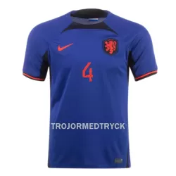 Holland VIRGIL 4 VM 2022 Fotbollströja Borta Holland VIRGIL 4 VM 2022 Fotbollströja Borta