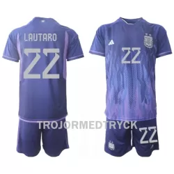 Argentina Lautaro Martinez 22 VM 2022 Fotbollströja Barn Borta Argentina Lautaro Martinez 22 VM 2022 Fotbollströja Barn Borta