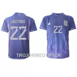 Argentina Lautaro Martinez 22 VM 2022 Fotbollströja Borta Argentina Lautaro Martinez 22 VM 2022 Fotbollströja Borta