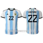 Argentina Lautaro Martinez 22 VM 2022 Fotbollströja Hemma