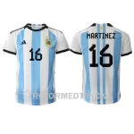 Argentina Lisandro Martinez 16 VM 2022 Fotbollströja Hemma