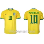 Brasilien Neymar Jr 10 VM 2022 Fotbollströja Hemma