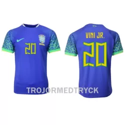 Brasilien Vini JR 20 VM 2022 Fotbollströja Borta Brasilien Vini JR 20 VM 2022 Fotbollströja Borta