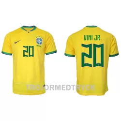 Brasilien Vini JR 20 VM 2022 Fotbollströja Hemma Brasilien Vini JR 20 VM 2022 Fotbollströja Hemma