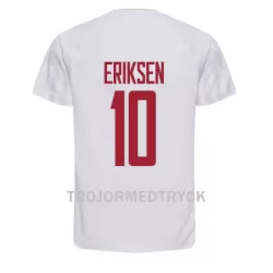 Danmark Christian Eriksen 10 VM 2022 Fotbollströja Borta Danmark Christian Eriksen 10 VM 2022 Fotbollströja Borta
