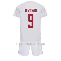 Danmark Martin Braithwaite 9 VM 2022 Fotbollströja Barn Borta Danmark Martin Braithwaite 9 VM 2022 Fotbollströja Barn Borta