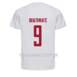 Danmark Martin Braithwaite 9 VM 2022 Fotbollströja Borta Danmark Martin Braithwaite 9 VM 2022 Fotbollströja Borta