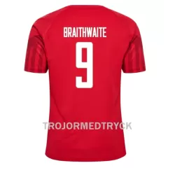 Danmark Martin Braithwaite 9 VM 2022 Fotbollströja Hemma Danmark Martin Braithwaite 9 VM 2022 Fotbollströja Hemma