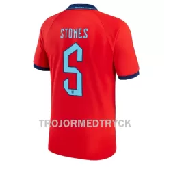 England John Stones 5 VM 2022 Fotbollströja Borta England John Stones 5 VM 2022 Fotbollströja Borta