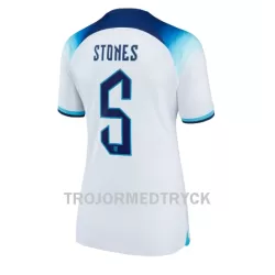 England John Stones 5 VM 2022 Fotbollströja Dam Hemma England John Stones 5 VM 2022 Fotbollströja Dam Hemma