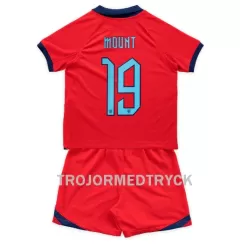 England Mason Mount 19 VM 2022 Fotbollströja Barn Borta England Mason Mount 19 VM 2022 Fotbollströja Barn Borta