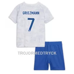 Frankrike Antoine Griezmann 7 VM 2022 Fotbollströja Barn Borta Frankrike Antoine Griezmann 7 VM 2022 Fotbollströja Barn Borta