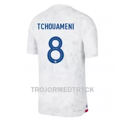 Frankrike Aurelien Tchouaméni 8 VM 2022 Fotbollströja Borta Frankrike Aurelien Tchouaméni 8 VM 2022 Fotbollströja Borta