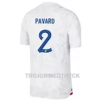 Frankrike Benjamin Pavard 2 VM 2022 Fotbollströja Borta