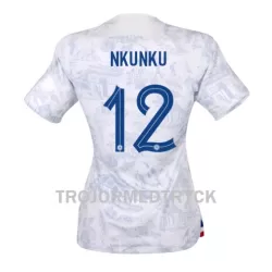 Frankrike Christopher Nkunku 12 VM 2022 Fotbollströja Dam Borta Frankrike Christopher Nkunku 12 VM 2022 Fotbollströja Dam Borta