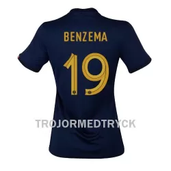 Frankrike Karim Benzema 19 VM 2022 Fotbollströja Dam Hemma Frankrike Karim Benzema 19 VM 2022 Fotbollströja Dam Hemma