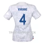 Frankrike Raphael Varane 4 VM 2022 Fotbollströja Dam Borta