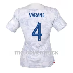 Frankrike Raphael Varane 4 VM 2022 Fotbollströja Dam Borta Frankrike Raphael Varane 4 VM 2022 Fotbollströja Dam Borta