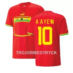 Ghana Andre Ayew 10 VM 2022 Fotbollströja Borta Ghana Andre Ayew 10 VM 2022 Fotbollströja Borta