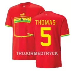 Ghana Thomas Partey 5 VM 2022 Fotbollströja Borta Ghana Thomas Partey 5 VM 2022 Fotbollströja Borta