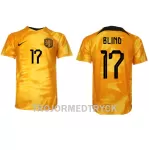 Holland Daley Blind 17 VM 2022 Fotbollströja Hemma