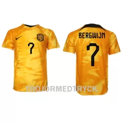 Holland Steven Bergwijn 7 VM 2022 Fotbollströja Hemma Holland Steven Bergwijn 7 VM 2022 Fotbollströja Hemma