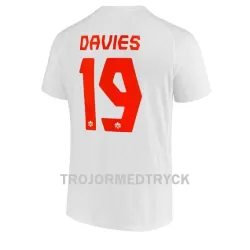 Kanada Alphonso Davies 19 VM 2022 Fotbollströja Borta Kanada Alphonso Davies 19 VM 2022 Fotbollströja Borta