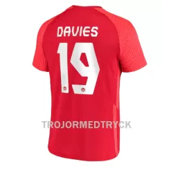 Kanada Alphonso Davies 19 VM 2022 Fotbollströja Hemma Kanada Alphonso Davies 19 VM 2022 Fotbollströja Hemma